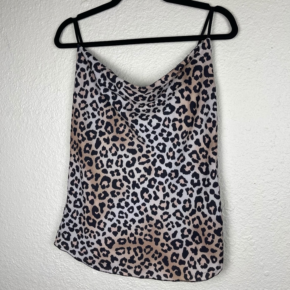 Nasty Gal Leopard Print Cowl Neck Cami NWT